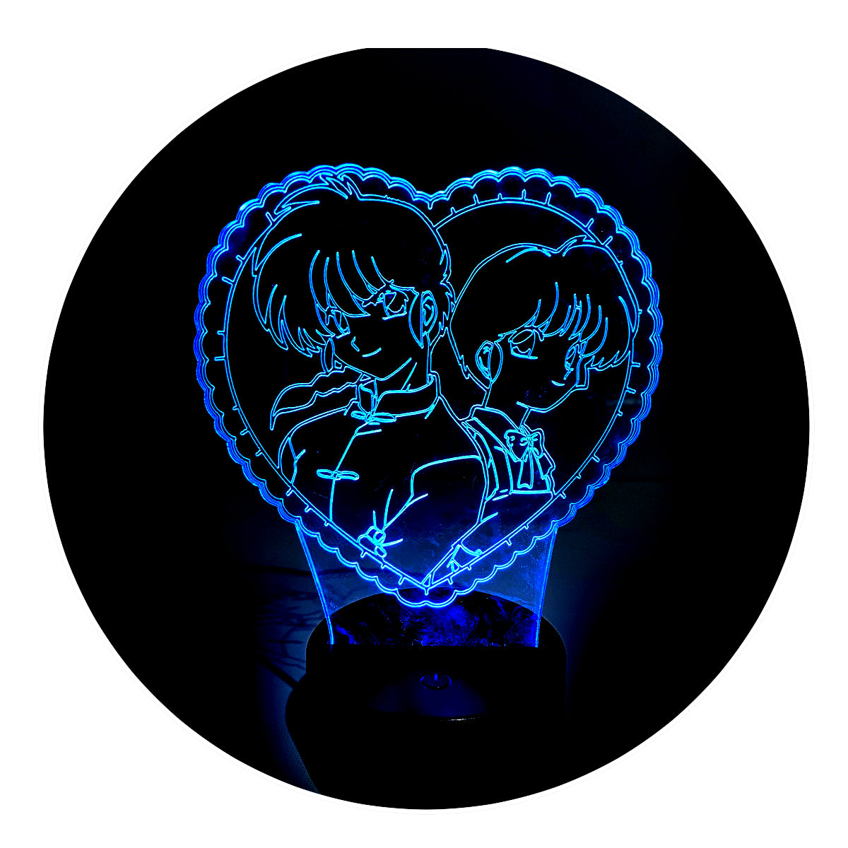 Lámpara 3D Led Ranma 1/2 Anime Clásico