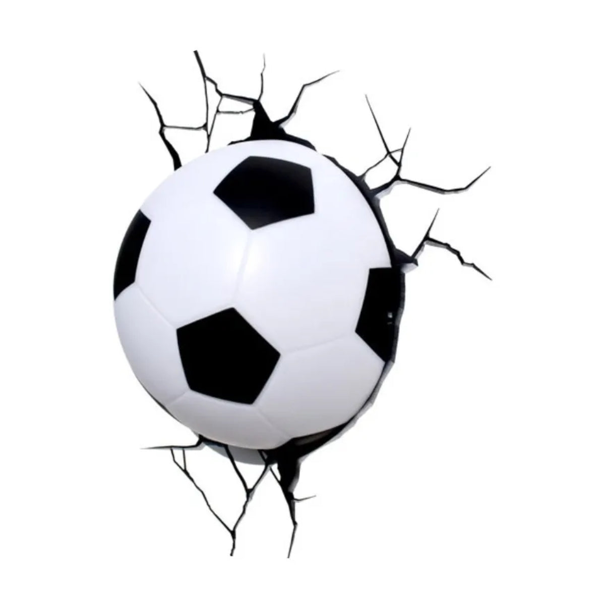 Lámpara Aplique Mural 3D Deco Balón de Fútbol