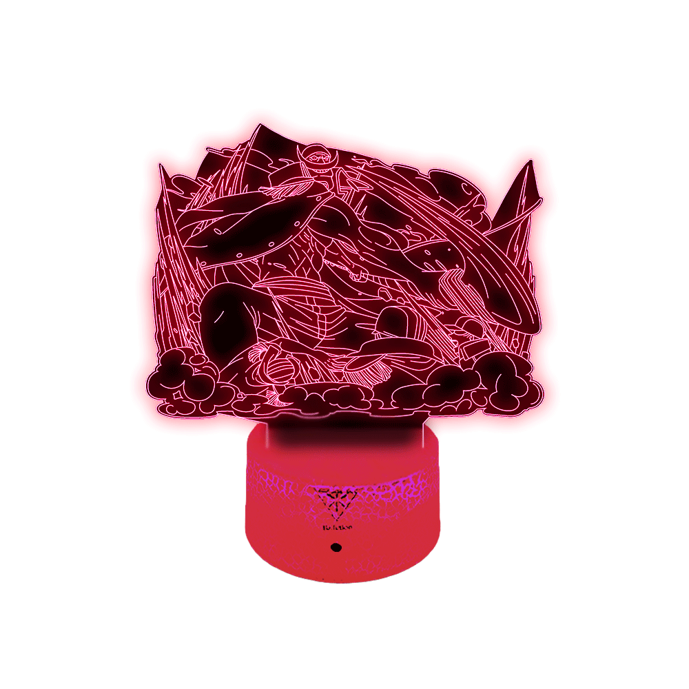 Lámpara 3D Led Decorativa Barba Blanca One Piece