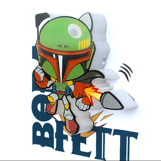 Lámpara Led Decorativa Star Wars Mini Boba Fett Light
