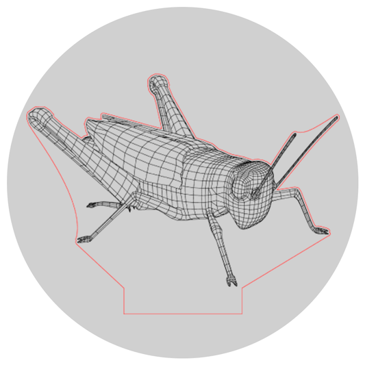 Lámpara 3D Led Avispa Mundo Insectos