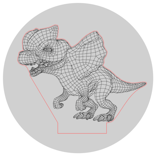 Lámpara 3D Led Dilophosaurus Mundo Jurásico