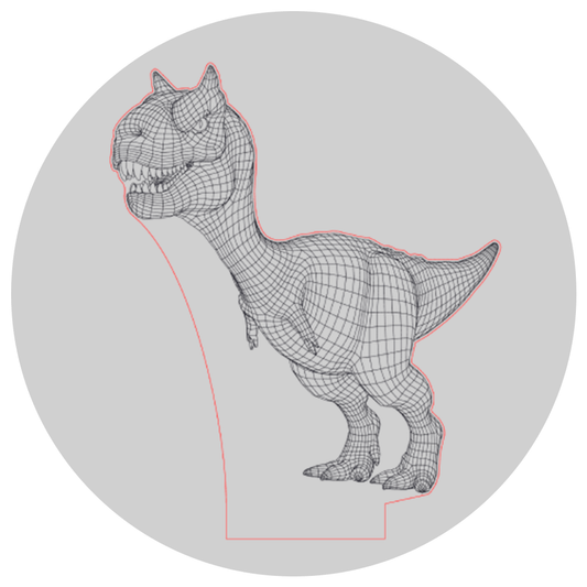 Lámpara 3D Led Dino Cartoon T Rex