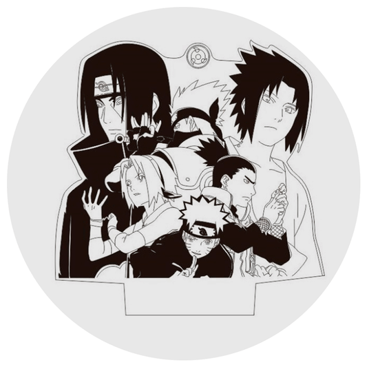 Lámpara 3D Led Team 7 Naruto
