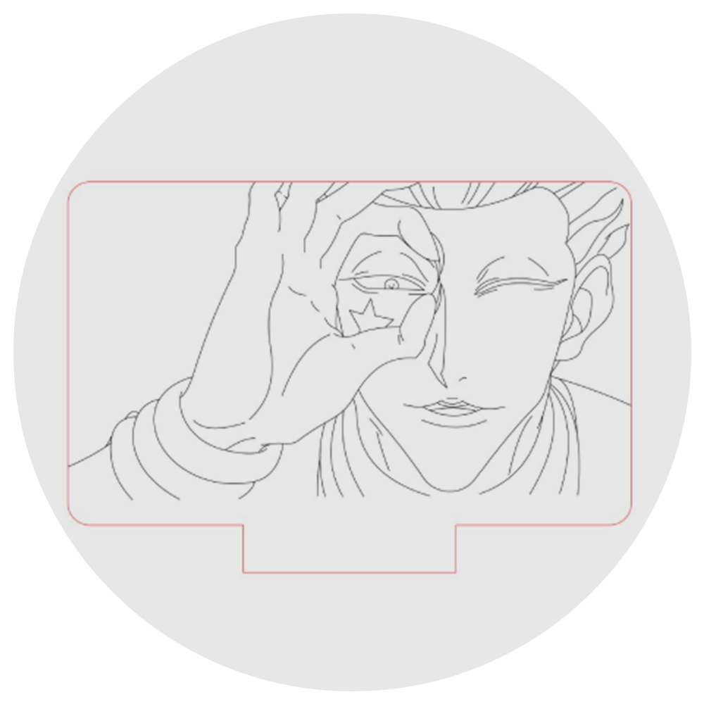 Lámpara 3D Led Hisoka Morow 003 Hunter X