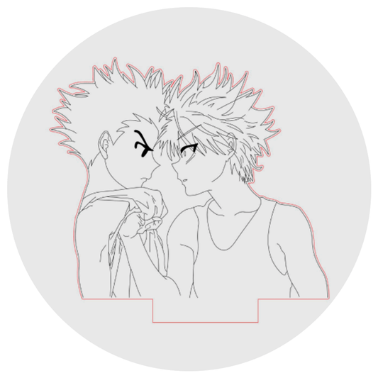 Lámpara 3D Led Gon Freecs and Killua Zoldyck