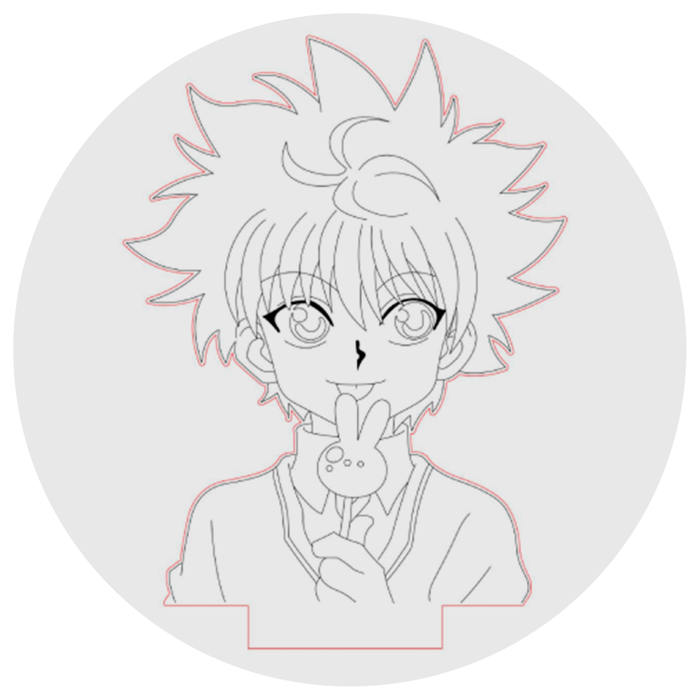 Lámpara 3D Led Killua 002 Hunter X