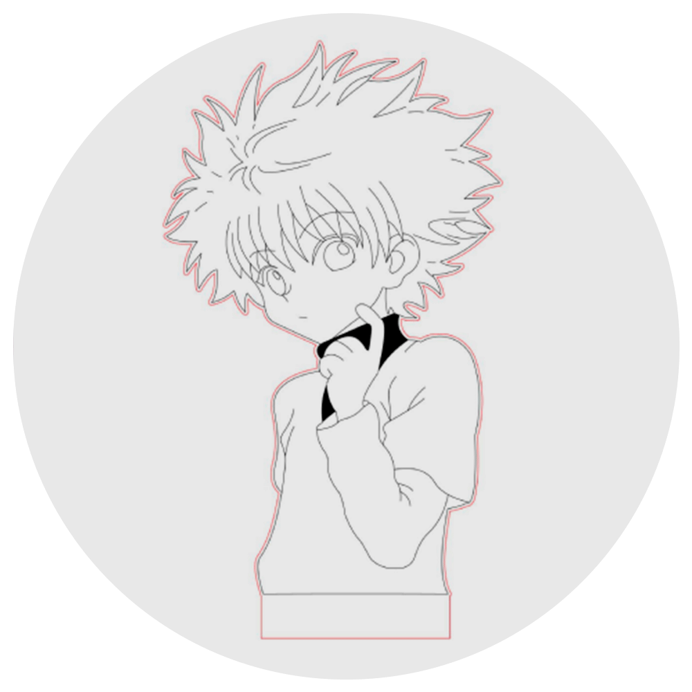 Lámpara 3D Led Killua Hunter X