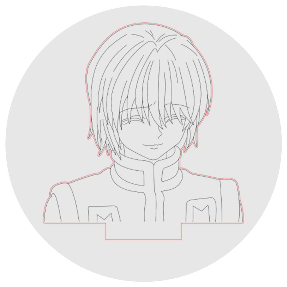 Lámpara 3D Led Kurapika Hunter X