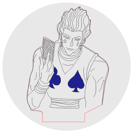 Lámpara 3D Led El Juego de Hisoka Hunter X