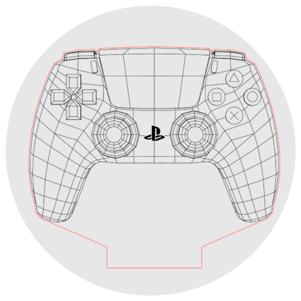 Lámpara 3D Led Dualshock Ps Controlador