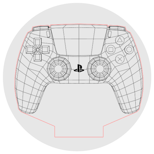 Lámpara 3D Led Dualshock Ps Controlador