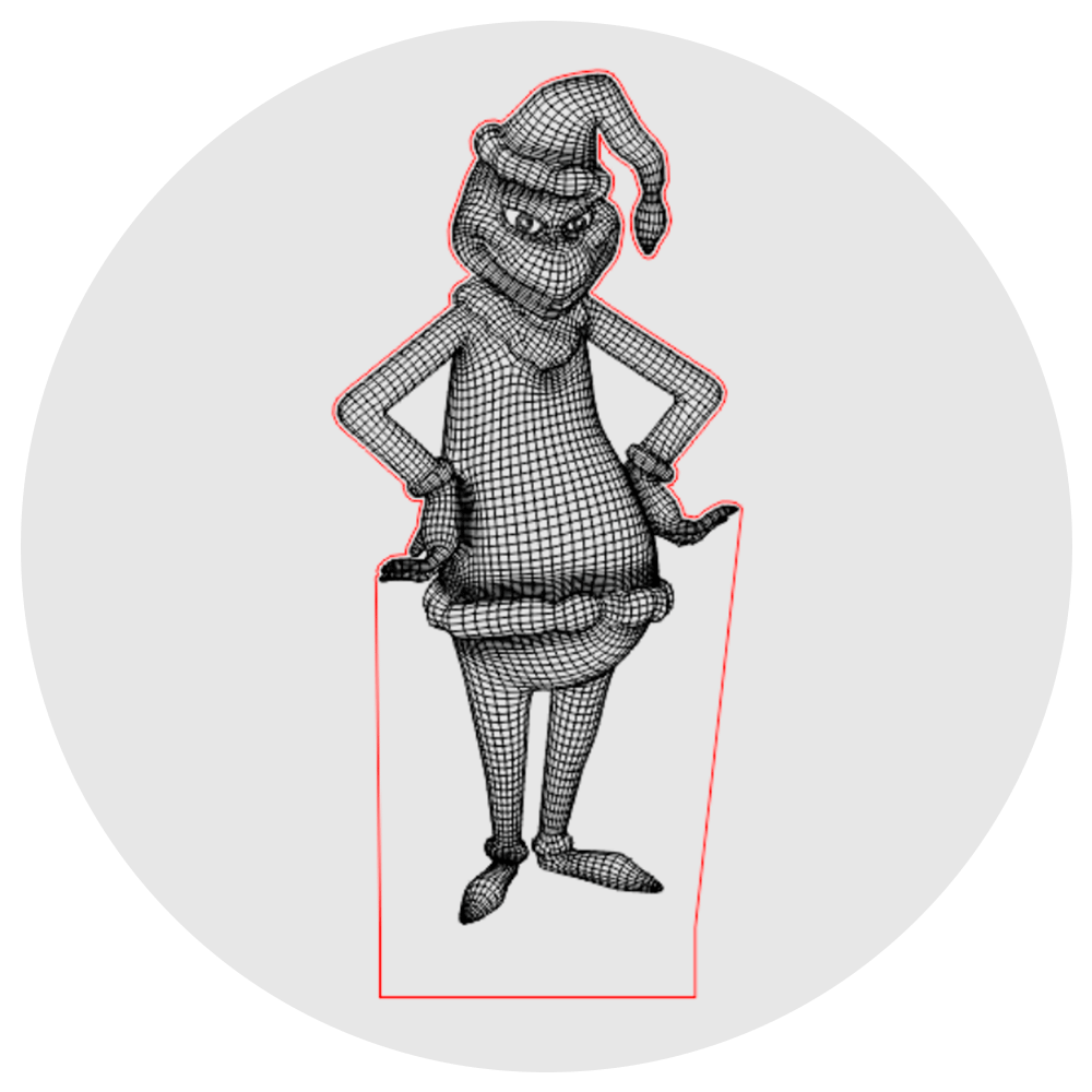 Lámpara 3D Led El Grinch