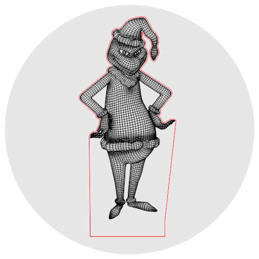 Lámpara 3D Led El Grinch