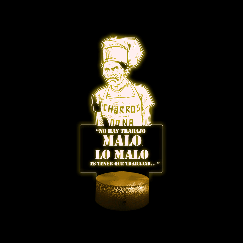 Lámpara De Mesa Don Ramon Día Del Trabajador Ilusión 3d