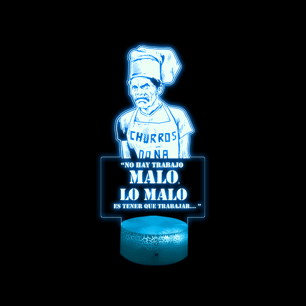 Lámpara De Mesa Don Ramon Día Del Trabajador Ilusión 3d