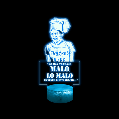 Lámpara De Mesa Don Ramon Día Del Trabajador Ilusión 3d