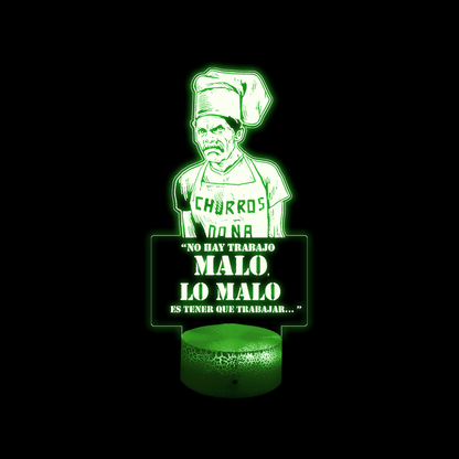 Lámpara De Mesa Don Ramon Día Del Trabajador Ilusión 3d