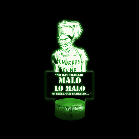 Lámpara De Mesa Don Ramon Día Del Trabajador Ilusión 3d