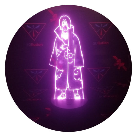 Lámpara 3D Led Itachi Uchiha Naruto