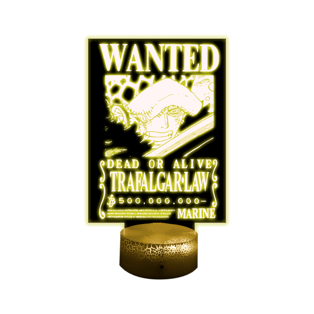 Lámpara 3D Led Decorativa Law Wanted