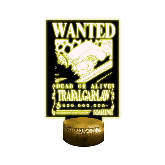 Lámpara 3D Led Decorativa Law Wanted