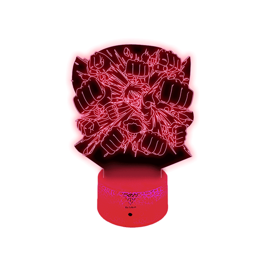 Lámpara 3D Led Decorativa Luffy One Piece