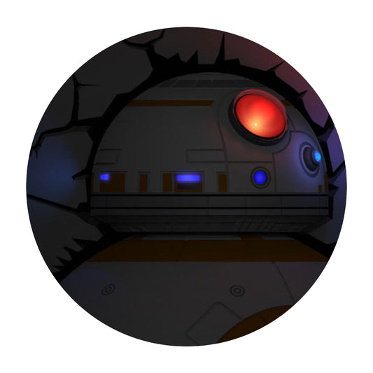 Lámpara Aplique Mural 3D Deco Star Wars BB8