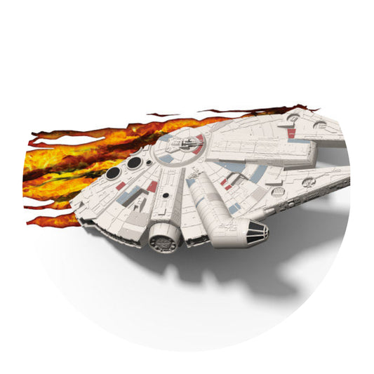 Lámpara Aplique Mural 3D Deco Star Wars Nave Xwing