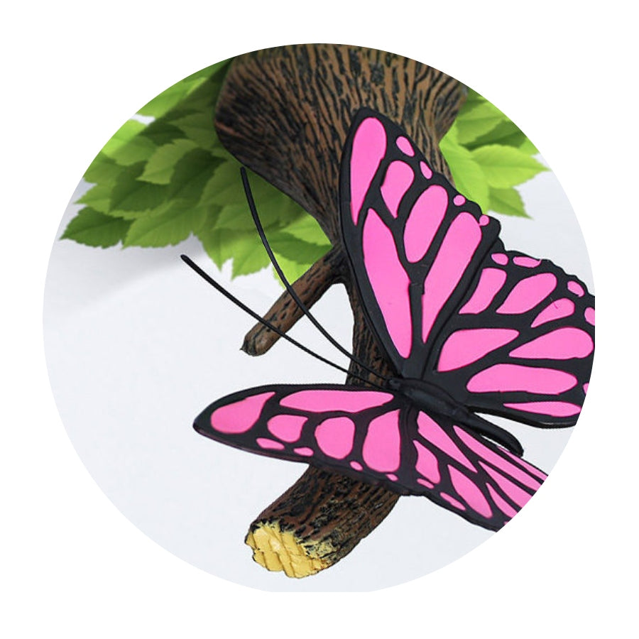 Lámpara Aplique Mural 3D Deco Mariposa Rosa