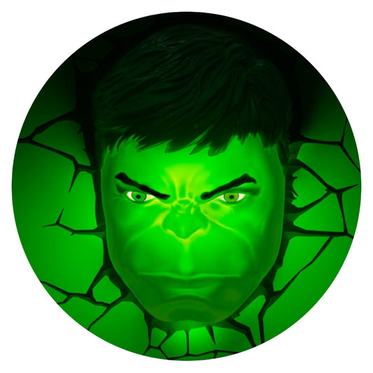 Lámpara Aplique Mural 3D Deco Marvel Hulk