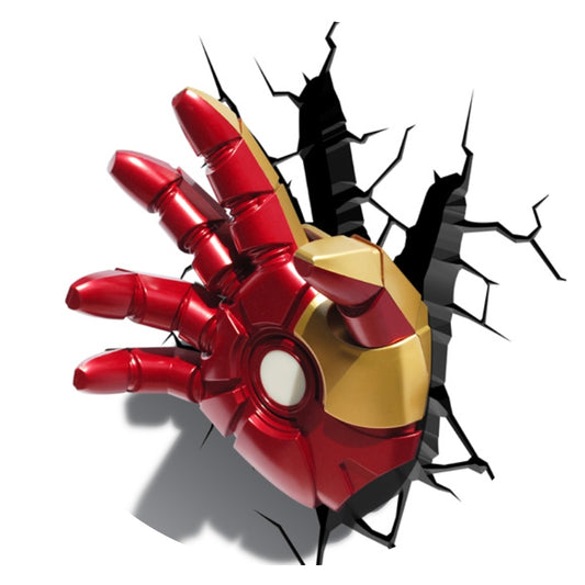 Lámpara Aplique Mural 3D Deco Marvel Mano Iron Man