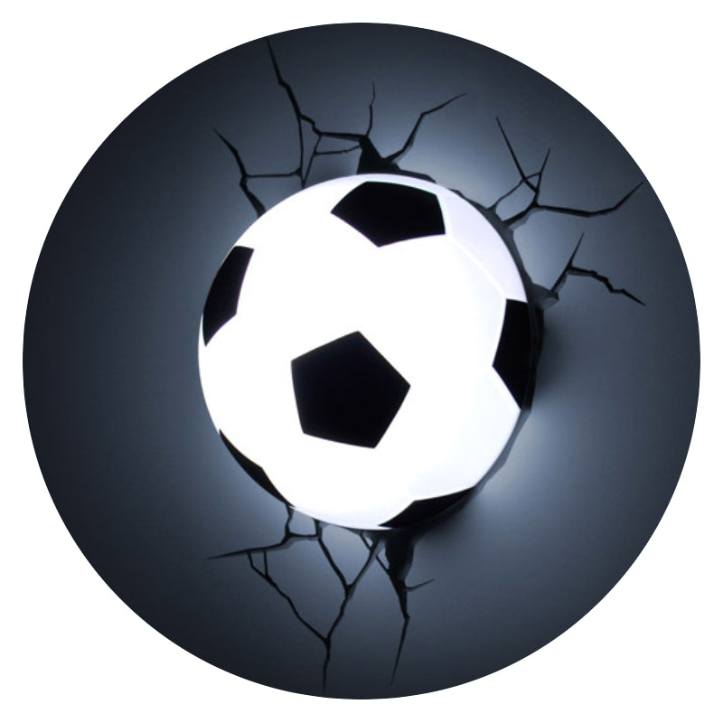 Lámpara Aplique Mural 3D Deco Balón de Fútbol