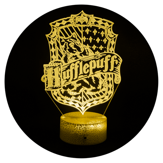 Lámpara 3D Led Harry Potter Hufflepuff