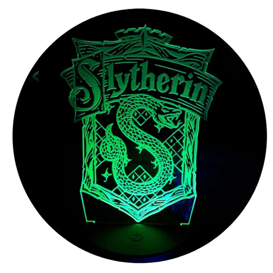 Lámpara 3D Led Slytherin Harry Potter