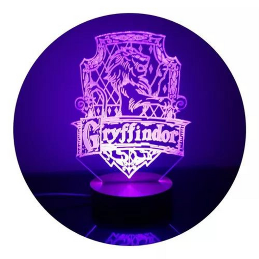 Lámpara 3D Led Gryffindor Harry Potter