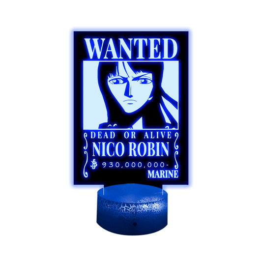 Lámpara 3D Led Decorativa Robin Wanted