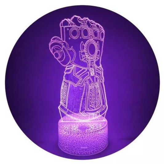Lámpara 3D Led Guante del Infinito