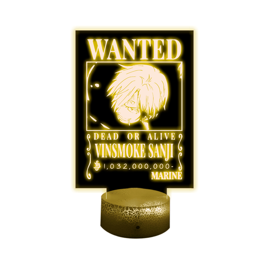 Lámpara 3D Led Decorativa Sanji Wanted