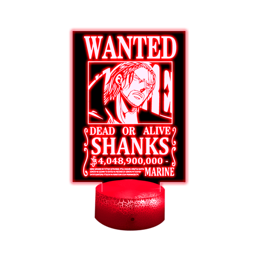 Lámpara 3D Led Decorativa Shanks Wanted