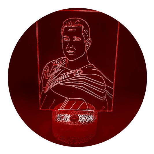 Lámpara 3D Led Shazam Dc Comics