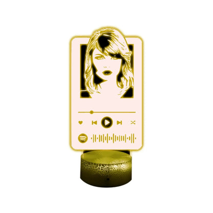 Lámpara de Mesa Taylor Swift Spotify Ilusión 3d