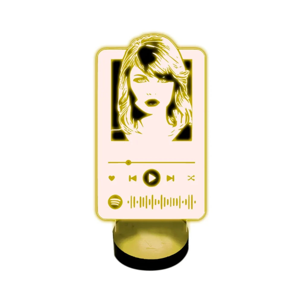 Lámpara de Mesa Taylor Swift Spotify Ilusión 3d
