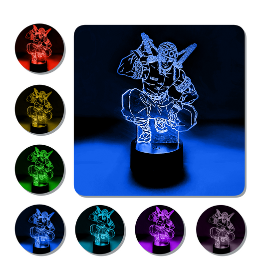 Lámpara 3D Led Uzui Kimetsu No Jaiba