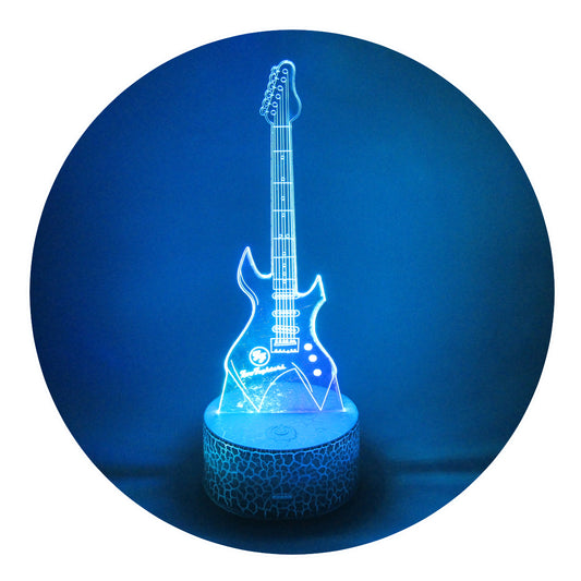 Lámpara 3D Led Guitarra Eléctrica Foo Fighters