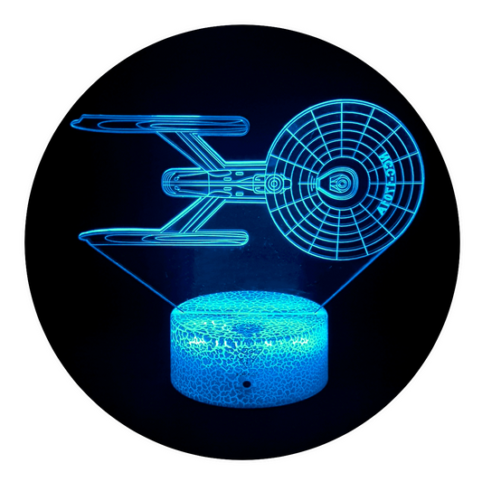 Lámpara 3D Led Star Trek Uss Enterprise