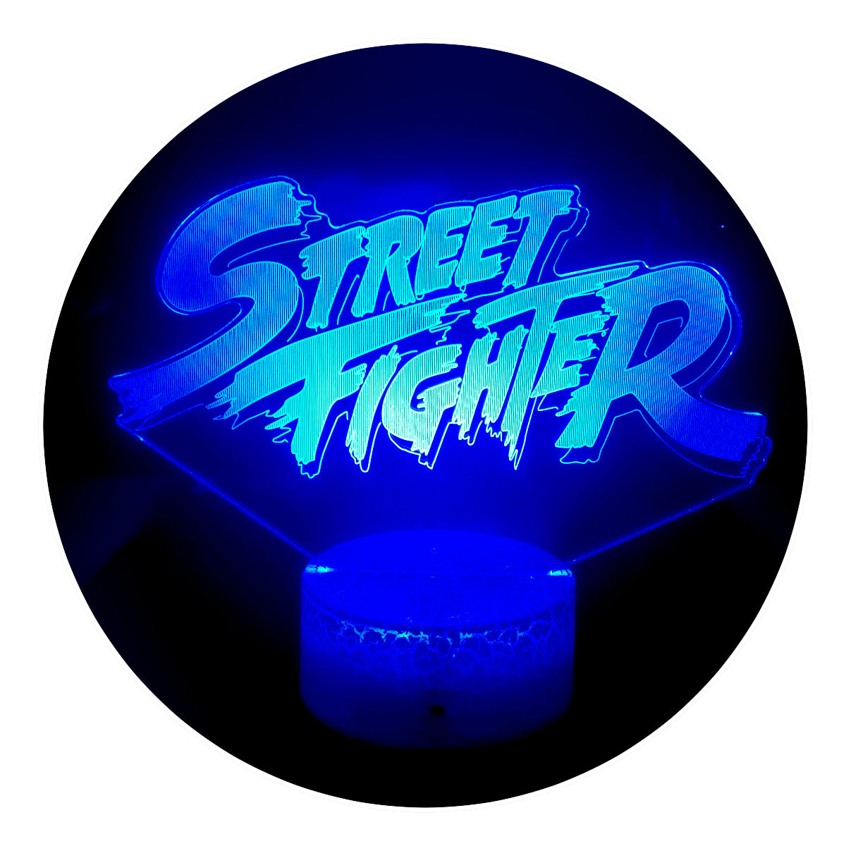 Lámpara 3D Led Street Fighter Emblema