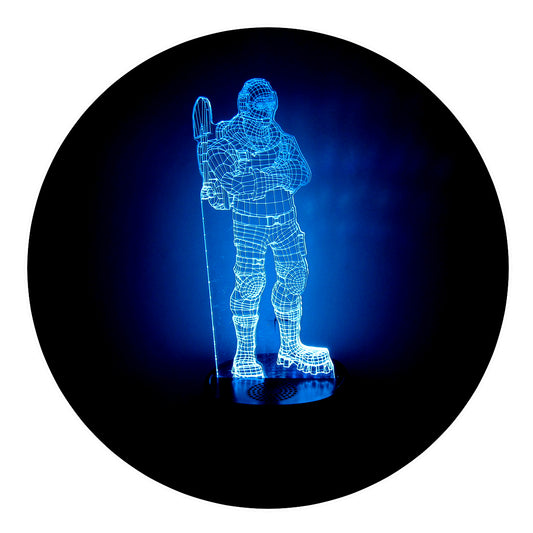 Lámpara 3D Led Scale Raptor - Fortnite