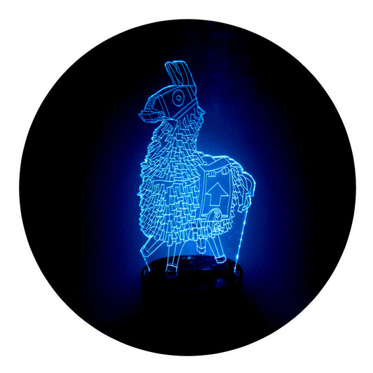 Lámpara 3D Led Llamas Fornite