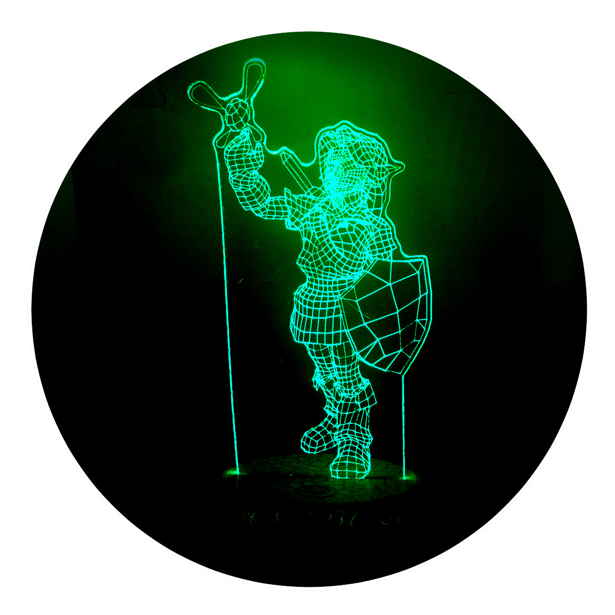 Lámpara 3D Led Zelda Escudo Hyliano